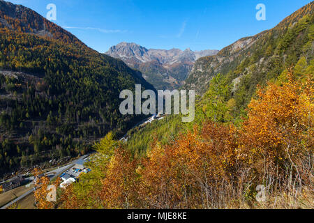 Paysage à la Col de la Forclaz en Valais Banque D'Images