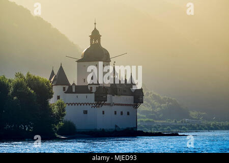 Burg Pfalzgrafenstein Château à Kaub am Rhein, Rhénanie-Palatinat, Allemagne, Europe Banque D'Images