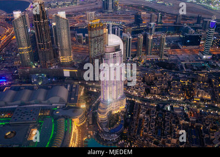 Au-dessus de Dubaï Banque D'Images