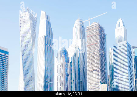 Gratte-ciel de Dubaï à Dubaï Marina Banque D'Images