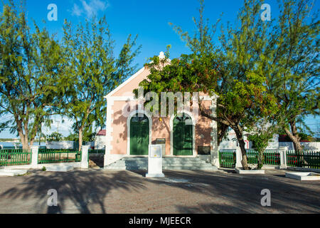 Maison coloniale, Cockburn Town, Grand Turk, Îles Turques et Caïques Banque D'Images