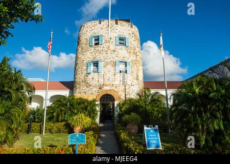 Château Les merles bleus, Charlotte Amalie capitale de St Thomas, Îles Vierges Britanniques Banque D'Images