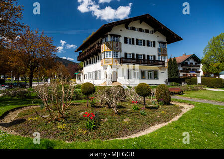 Allemagne, Bavière, Tegernsee, Alpes, vue de Bad Wiessee Banque D'Images