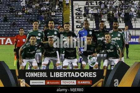 Lima, Pérou. 06Th Mai, 2018. L'équipe de SE Palmeiras, contre l'équipe de C Alianza Lima, pendant un match valable pour le 5e tour, l'étape de groupe, de la Copa Libertadores, au stade Alejandro Villanueva. Credit : Cesar Greco/FotoArena/Alamy Live News Banque D'Images