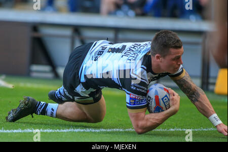 Hull, Royaume-Uni. Le 05 mai 2018, Stade KCOM, Hull, Angleterre ; Betfred Super League rugby Round 14 Hull FC v Castleford Tigers ; Credit : Nouvelles Images /Alamy Live News Banque D'Images