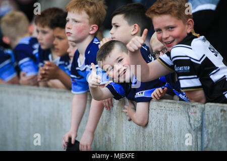 Hull, Royaume-Uni. Le 05 mai 2018, Stade KCOM, Hull, Angleterre ; Betfred Super League rugby Round 14 Hull FC v Castleford Tigers ; Credit : Nouvelles Images /Alamy Live News Banque D'Images