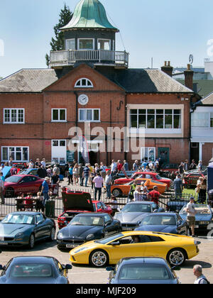 Voiture italienne jour à Brooklands Museum, à Weybridge, Surrey 05/05/2018 Banque D'Images