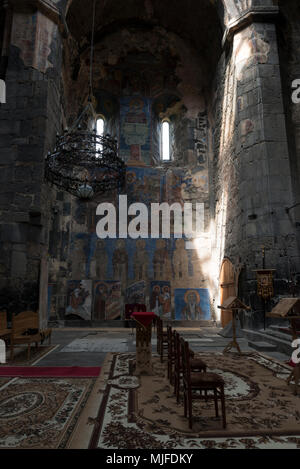 Intérieur du monastère Akhtala en Arménie Banque D'Images