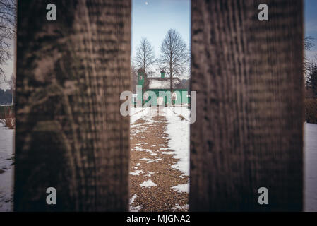 Mosquée à Kruszyniany, ancien village Tatars polonais au sein de l'établissement, comté de Sokolka Podlaskie Voivodeship de Pologne Banque D'Images