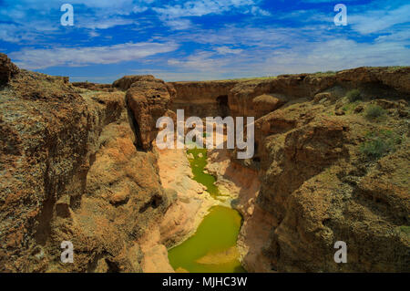 Canyon de Sesriem de la rivière Tsauchab, Sossusvley, Namibie Banque D'Images