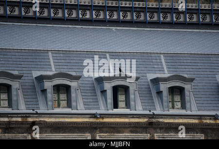 La Gare de Canfranc est une gare ferroviaire située sur la commune de Canfranc et très proche de la frontière française.Photo:Eduardo Manzana Banque D'Images