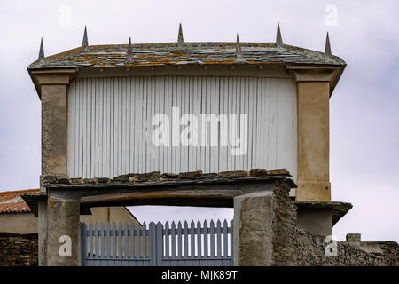 Grenier dans la ville galicienne de Ribadeo, Rinlo, Lugo, Galice, Espagne, Europe Banque D'Images