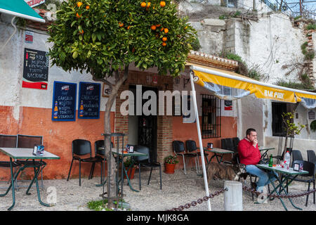 Bar Pibe, Camino del Sacromonte, Grenade, Andalousie, Espagne Banque D'Images