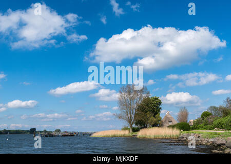 Le village romantique de Sieseby, communauté de Thumby, sur le Fjord Schlei, Schleswig-Holstein, Allemagne du Nord, en Europe Banque D'Images