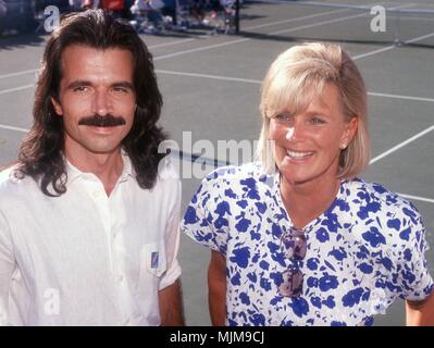 Yanni Linda Evans 1990 Photo par John Barrett/PHOTOlink.net Banque D'Images