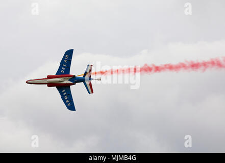 Affichage en Patrouille de France au meeting aérien de Biggin Hill Banque D'Images