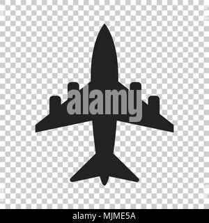 Inscrivez-avion icône vecteur. Plan d'illustration. Concept d'affaires télévision sur simple pictogramme isolé fond transparent. Illustration de Vecteur