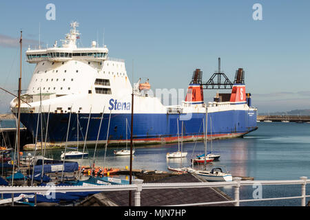 Le transporteur @ Dun Laoghaire Stena Banque D'Images