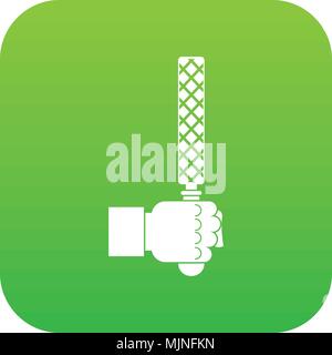 Dans l'homme de l'outil Fichiers icône tête vert numérique Illustration de Vecteur