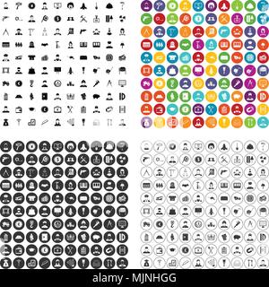 100 offres d'icons set vector variante Illustration de Vecteur