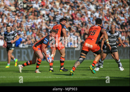 Le 05 mai 2018, Stade KCOM, Hull, Angleterre ; Betfred Super League rugby Round 14 Hull FC v Castleford Tigers ; Adam Milner de Castleford Tigers à Banque D'Images