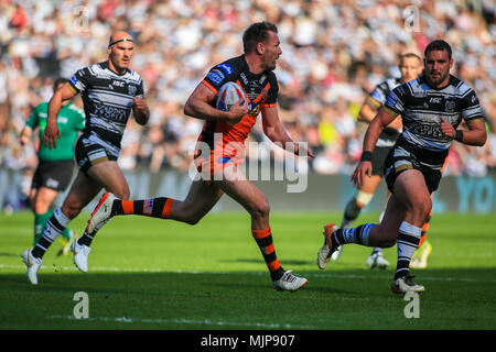 Le 05 mai 2018, Stade KCOM, Hull, Angleterre ; Betfred Super League rugby Round 14 Hull FC v Castleford Tigers ; Michael Shenton de Castleford Tigers pro Banque D'Images