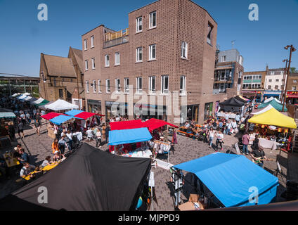 Le nouveau marché Deptford Deptford Yard par Station, Londres. Banque D'Images