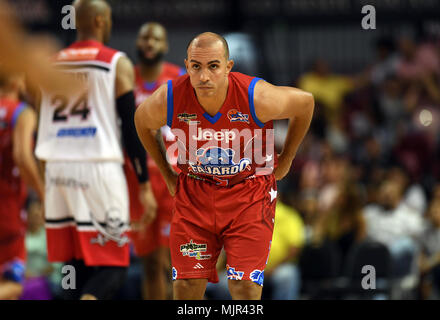 SAN JUAN, Puerto Rico. , . InaguraciÃƒÂ³n del BSN Loa Piratas de  Quebradillas vs Los Cariduros de Fajardo. En la foto Carlos Gonzalez,  dirigente de Qiebradillas (Foto Andre Kang/andre.kang@gfrmedia.com) Photo  via Credit