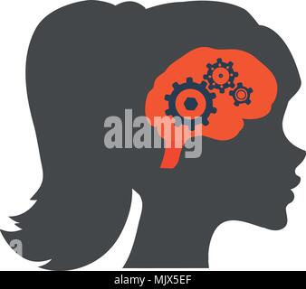 Illustration du cerveau humain Illustration de Vecteur