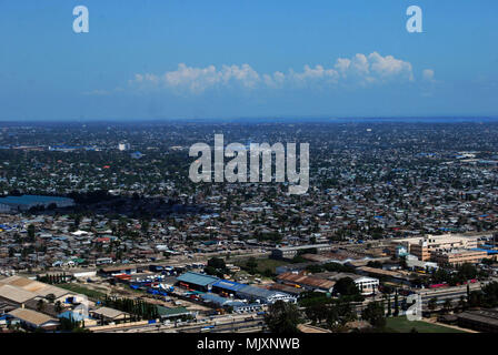 Les taudis urbains de Dar es Salaam en Tanzanie Banque D'Images