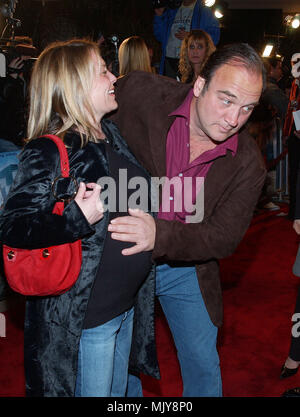 Jim Belushi et pregnante femme Jenny poser lors de la première de l'homme à joesomebody Village Theatre de Los Angeles. 19 Décembre, 2001. - BelushiJim Jenny21.JPG - BelushiJim  JPGBelushiJim21.Jenny Jenny21 Événement dans la vie d'Hollywood, Californie - Red Carpet Event, Vertical, USA, Cinéma, Célébrités, photographie, Bestof, Arts, Culture et divertissement, Célébrités Topix fashion / du tapis rouge-, Vertical, Best of, Hollywood la vie, événement dans la vie d'Hollywood, Californie - Tapis Rouge , USA, industrie du film, Célébrités, cinéma, télévision Banque D'Images