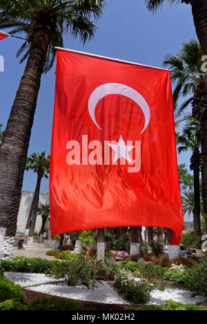 Bannière drapeau turc Banque D'Images