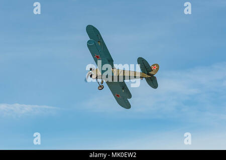 Les avions de la Seconde Guerre mondiale. U-2 Reconstruction d'hostilités 2018-04-30 Région de Samara, en Russie. Banque D'Images