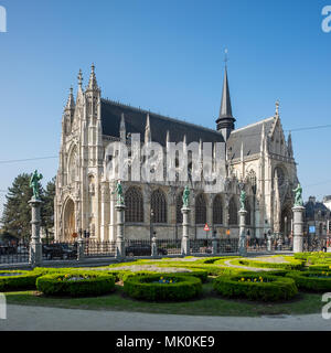 Eglise Notre Dame du Sablon dans le centre de Bruxelles Banque D'Images