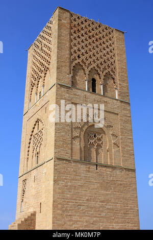 Tour Hassan alias Tour Hassan, Rabat, Maroc Banque D'Images