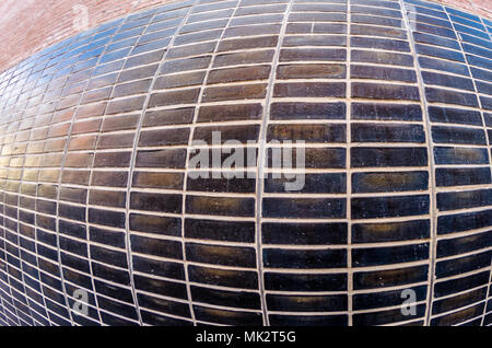 Détail architectural, la brique structure murale background Banque D'Images