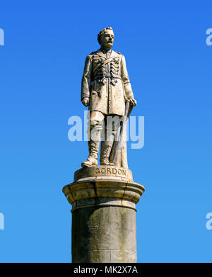 Le général Gordon une statue en terre cuite faite par Doulton Lambeth, dans Gordon gardens gravesend Banque D'Images