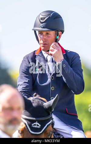 Le Gloucestershire, Royaume-Uni. 6 mai 2018. Concours hippique. Jour 4. Oliver Townend. GBR Mitsubishi Badminton Horse Trials. Le Badminton. UK. 06/05/2018. Credit : Sport en images/Alamy Live News Banque D'Images