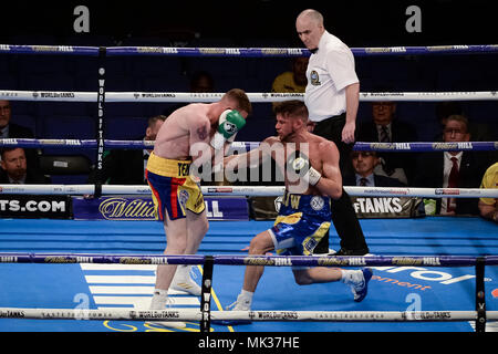 Londres, Royaume-Uni. 5 mai, 2018. J Martin Ward vs James Tennyson match de boxe à l'O2 arena. Crédit : Guy Josse/Alamy Live News Banque D'Images