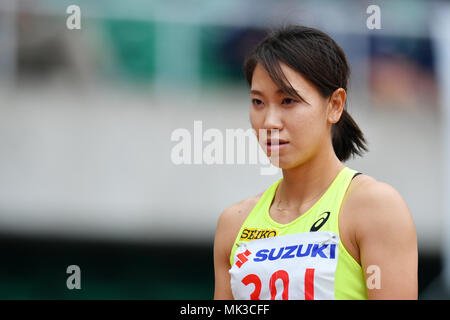 Chisato Fukushima, 3 mai 2018 - Athlétisme : Le 34e International d'athlétisme de Shizuoka 2018 Women's 200m au stade Ecopa, Shizuoka, Japon. (Photo de MATSUO.K/AFLO SPORT) Banque D'Images