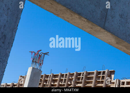 Site de construction en béton coulé Banque D'Images