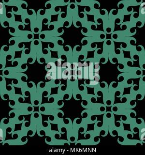Seamless background antique spirale courbe ronde Cross Check Heart Frame, idéal pour décoration papier peint ou modèle de conception de cartes de vœux. Illustration de Vecteur