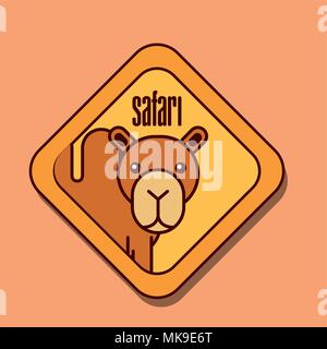 Animaux de safari cartoon Illustration de Vecteur