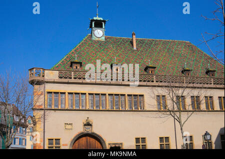 L'ancienne douane ou le contrôle de la douane (édifice Koifhus) à Colmar, Alsace, France Banque D'Images