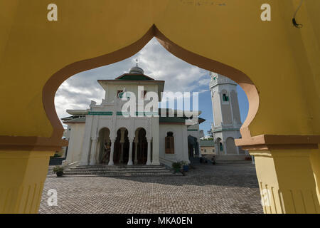 Mosquée Baiturrahim au district d'Aceh, Sumatra, Indonésie Banque D'Images