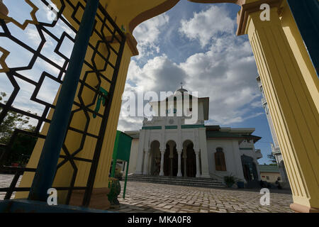 Mosquée Baiturrahim au district d'Aceh, Sumatra, Indonésie Banque D'Images