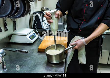 Pâte à cooking Chef whipps séminaire Banque D'Images