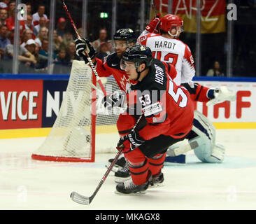 Herning, Danemark. 7 mai, 2018. Bo HORVAT (Canada), Mai 07, 2018 ., Championnat du Monde de Hockey sur glace en 2018, le Canada contre le Danemark, Jyske Bank Boxen, Herning, Danemark/crédit : Wolfgang Fehrmann/ZUMA/Alamy Fil Live News Banque D'Images