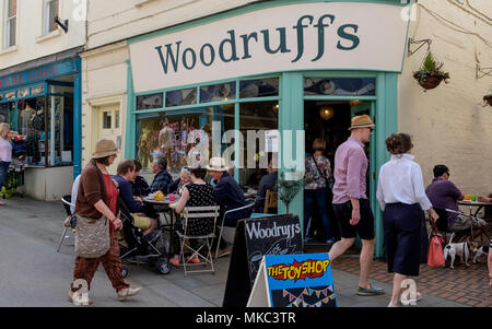 Un vegatarian Woodruffs cafe à Stroud gloucestershire england uk Banque D'Images