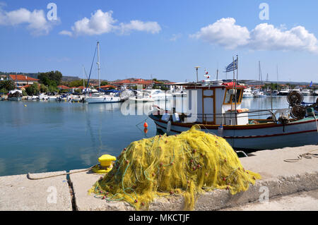 Port de Nikiti-Sithonia péninsule de Halkidiki Grèce Banque D'Images